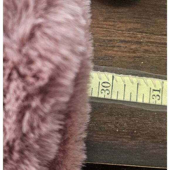 Womens XSmall Faux Fur Fluffy Open Front Draped Coat Teddy Luxury Chic Glam Soft - Picture 12 of 12